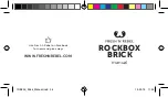 Preview for 1 page of Fresh 'N Rebel Rockbox Brick Manual