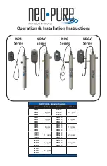 Fresh Water Systems NEO PURE NP4 Series Operation & Installation Instructions предпросмотр