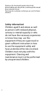 Preview for 2 page of Fresh INTELLIVENT CELSIUS Manual