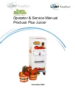 Preview for 1 page of Fresh'n Squeeze Produce Plus Operator'S And Service Manual