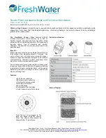 FreshWater SH-CQ/3 Installation Manual & Technical Information preview