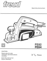 Freud FE82 Operating Instructions Manual preview