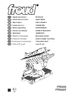 Preview for 1 page of Freud FTR250 Operating Instructions Manual