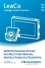 Preview for 1 page of Freudenberg LeaCo Instruction Manual