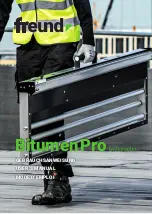 Preview for 1 page of Freund biegetec Bitumen Pro User Manual