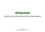 Preview for 1 page of Freund FE-IPDS-20WM User Manual