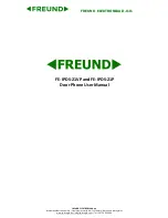 Freund FE-IPDS-21P User Manual предпросмотр