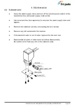 Предварительный просмотр 13 страницы Fri-Jado 9124654 Service Manual