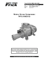 Предварительный просмотр 1 страницы Frick HPS 2709 Installation Operation & Maintenance
