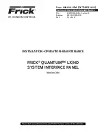 Preview for 1 page of Frick QUANTUM HD Installation Operation & Maintenance