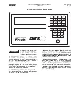 Предварительный просмотр 3 страницы Frick RWB II Plus Operation & Maintenance Manual