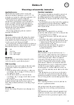 Предварительный просмотр 9 страницы Frico Elektra H Series Mounting And Assembly Instruction