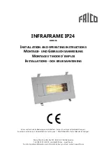 Frico INFRAFRAME IP24 Installation And Operating Instructions предпросмотр