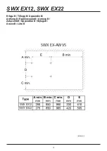 Предварительный просмотр 8 страницы Frico SWX EX12 Installation And Maintenance Instructions Manual