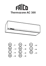 Preview for 1 page of Frico Thermozone AC 300 Installation And Operating Instructions Manual