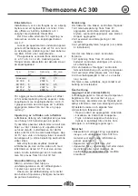 Preview for 9 page of Frico Thermozone AC 300 Installation And Operating Instructions Manual