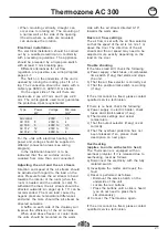 Preview for 21 page of Frico Thermozone AC 300 Installation And Operating Instructions Manual