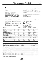 Предварительный просмотр 39 страницы Frico Thermozone AC 300 Installation And Operating Instructions Manual