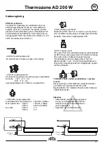 Предварительный просмотр 11 страницы Frico Thermozone AD 200 W Series Assembly And Operating Instructions Manual