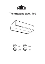 Frico Thermozone WAC 400 Assembly And Operating Instructions Manual preview