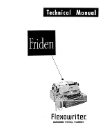 Friden Flexowriter Technical Manual preview