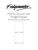 Preview for 1 page of Fridgemaster MC55180FF How To Use Manual