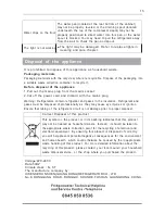 Preview for 15 page of Fridgemaster MC55210 Manual