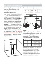 Preview for 8 page of Fridgemaster MS91500IFB Manual