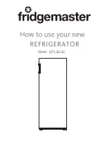 Fridgemaster MTL55242 How To Use Manual preview