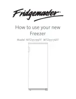 Preview for 1 page of Fridgemaster MTZ55139FF Instruction Manual