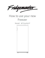 Preview for 1 page of Fridgemaster MTZ55183FF How To Use Manual