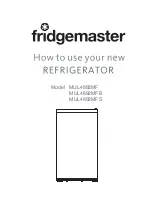 Fridgemaster MUL4892MF How To Use Manual preview