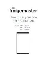 Preview for 1 page of Fridgemaster MUL4892MF How To Use Manual