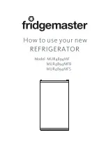 Preview for 1 page of Fridgemaster MUR4894MF Manual