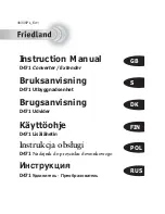 Preview for 1 page of FRIEDLAND D471 Instruction Manual