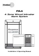 FRIEDLAND PA4 Installation & Operating Manual предпросмотр