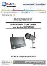 Preview for 1 page of FRIEDLAND Response CWFK3D Installation And Operating Instructions Manual