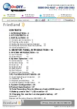 Preview for 2 page of FRIEDLAND Response CWFK3D Installation And Operating Instructions Manual