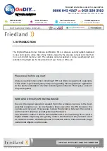 Preview for 3 page of FRIEDLAND Response CWFK3D Installation And Operating Instructions Manual