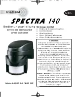 Preview for 13 page of FRIEDLAND spectra 140 L210N BLK Instruction Manual