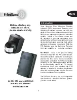 Preview for 2 page of FRIEDLAND Spectra Plus L420N BLK Instruction Manual