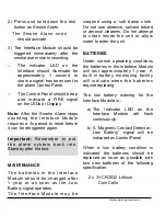 Preview for 8 page of FRIEDLAND Wirefree AlarmInterface Module Installation And Operating Instructions Manual