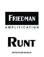 Friedman RUNT Instruction Manual preview