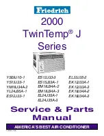 Preview for 1 page of Friedrich 2000 TwinTemp EK12J33A-1 Service Manual