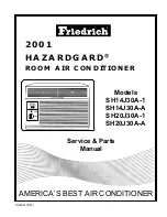 Friedrich 2001 Hazardgard SH14J30A-1 Service Manual предпросмотр