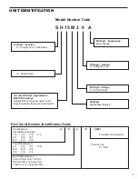 Предварительный просмотр 6 страницы Friedrich 2010 HAZARDGARD SH15M30A Service Manual