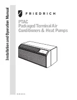 Friedrich 920-087-09 (12/10) Installation And Operation Manual preview