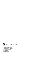 Preview for 36 page of Friedrich 920-087-09 (12/10) Installation And Operation Manual