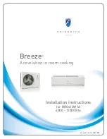 Friedrich Breeze BRO412W1A Installation Instructions Manual предпросмотр