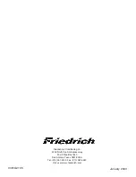 Предварительный просмотр 20 страницы Friedrich C24YE Service Manual